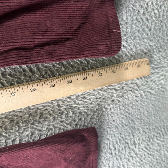 Levi's Ribcage Pant Women 28x33 Red Cotton Corduroy Chino Bootcut Preppy Stretch - Picture 10 of 12